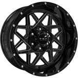 HD Offroad Gridlock Black Milled Wheel