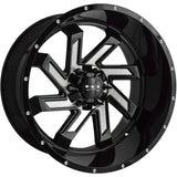 HD Offroad Saw Black Milled Wheel
