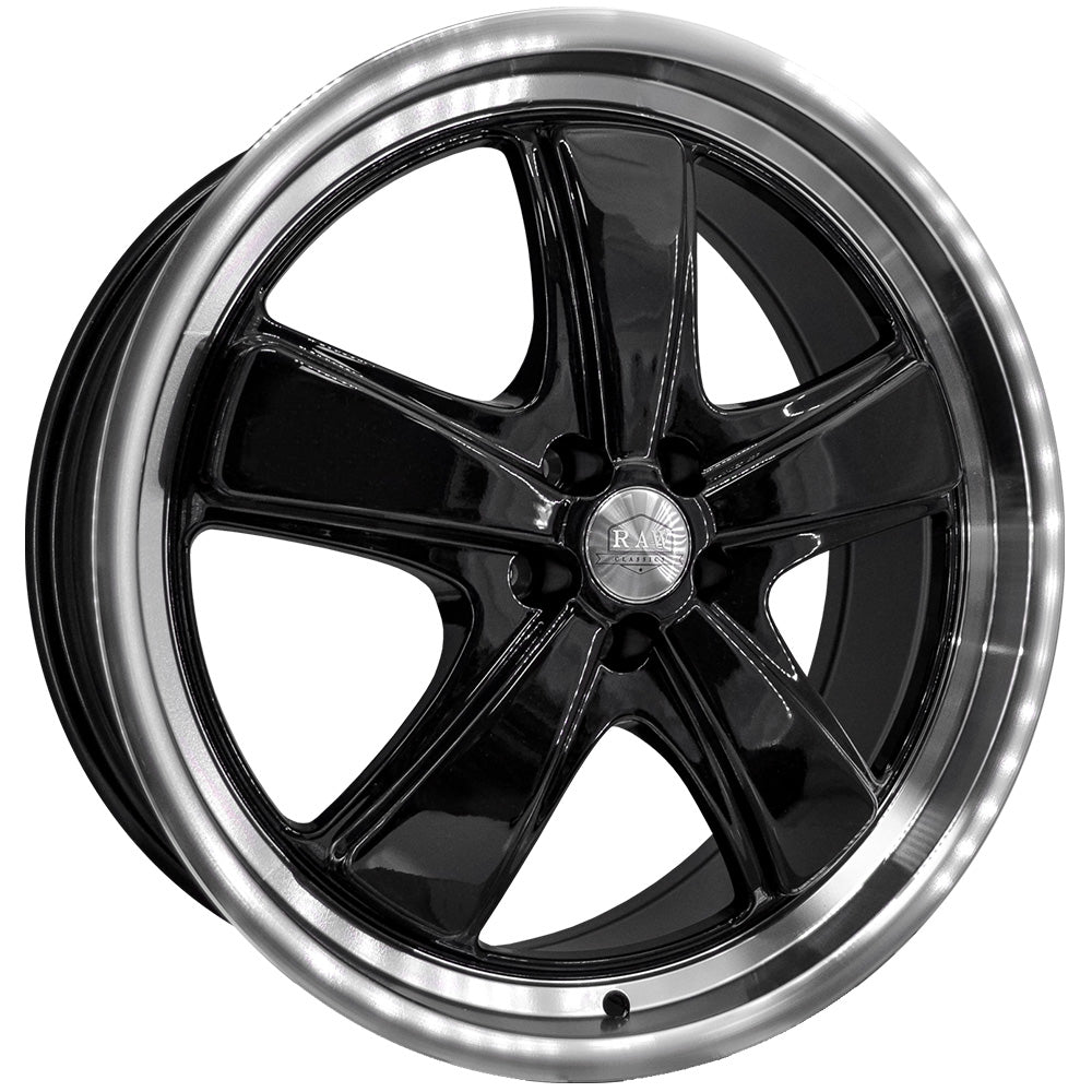 HD P1 Classic Black Machined Wheel