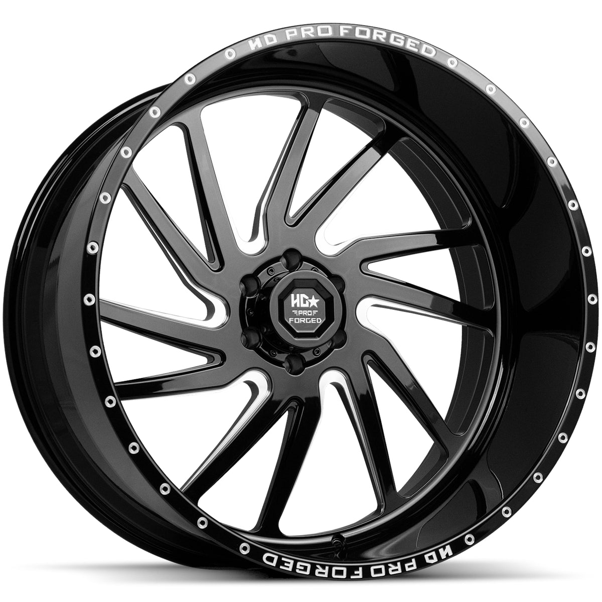 HD-PRO Forged Hornet Black Milled Wheel