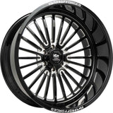 HD-PRO Forged Warhog Black Milled Wheel