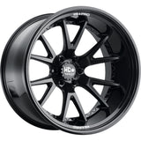 HD-PRO LHD PRO 1 17x11 -33mm Matte Black with Gloss Black Lip