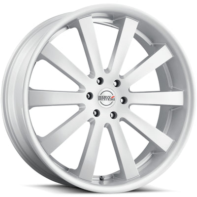 Heavy Hitters HH10 Silver Milled Wheel