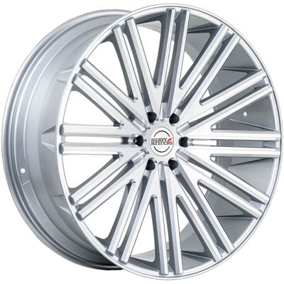 Heavy Hitters HH12 Silver Milled Wheel