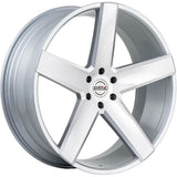 Heavy Hitters HH15 Silver Milled Wheel