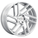 Heavy Hitters HH6 Silver Milled Wheel