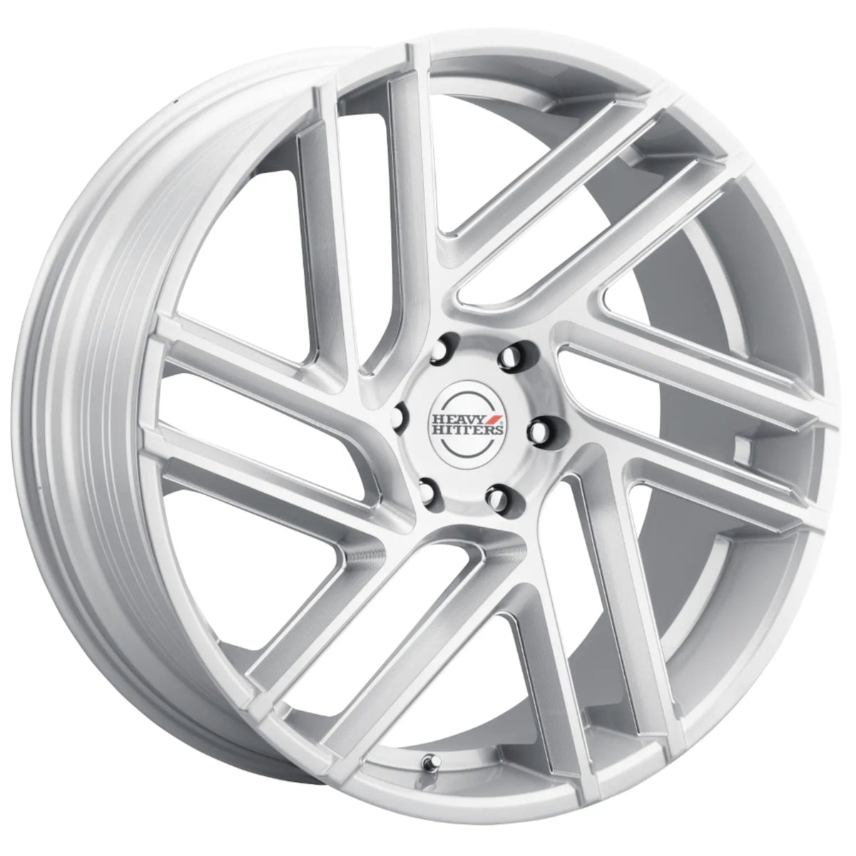 Heavy Hitters HH6 Silver Milled Wheel