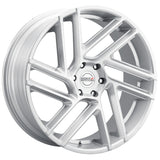 Heavy Hitters HH6 Silver Milled Wheel