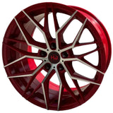 Hemi Wheels HM06 Red Machined Wheel