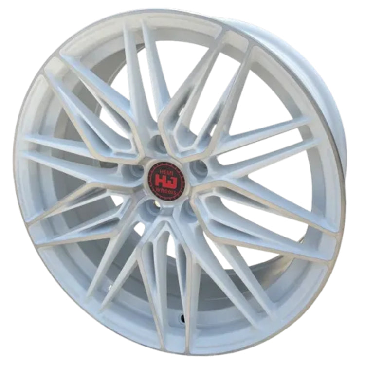 Hemi Wheels HM10 White Machined Wheel