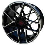 Hemi Wheels HM12 Black Machined Wheel
