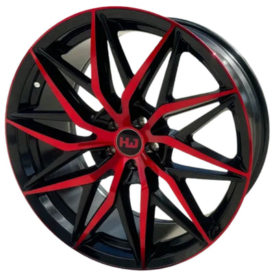 Hemi Wheels HM6 Black Red Wheel