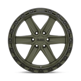Black Rhino HENDERSON 20x9.5 +18mm Olive Drab Green with Black Ring