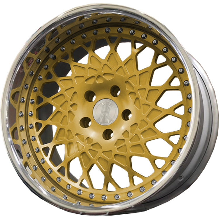 Heritage Fuji Directional Gold Polished Wheel