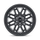 Black Rhino HOLLISTER 20x9.5 +6mm Gloss Black with Milled Spokes