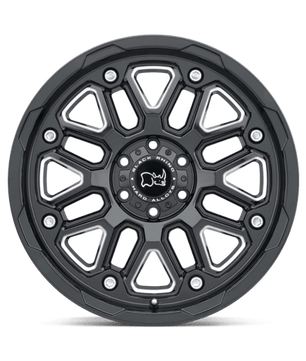 Black Rhino HOLLISTER 18x9.5 -18 Gloss Black with Milled Spokes