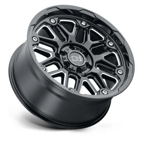 Black Rhino HOLLISTER 18x9.5 -18 Gloss Black with Milled Spokes
