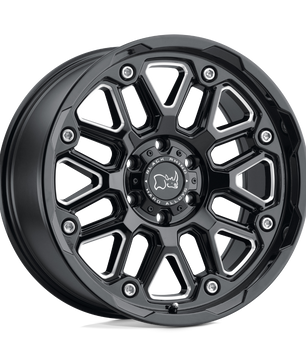 Black Rhino Hollister Gloss Black With Milled Spokes