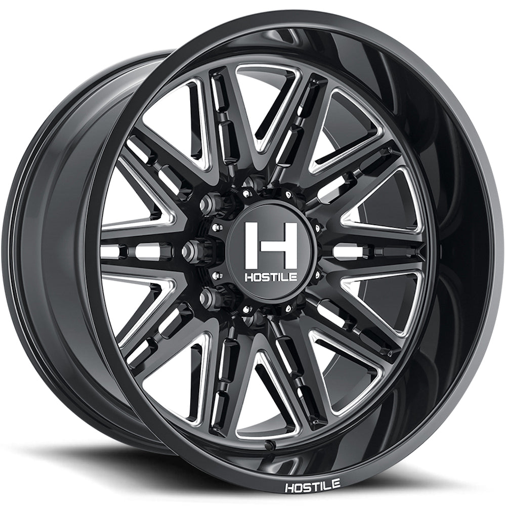 Hostile H126 Black Milled Wheel