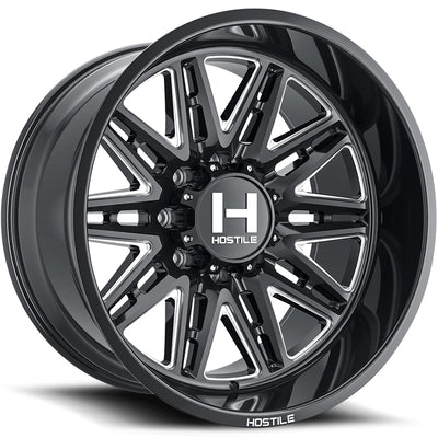 Hostile H126 Black Milled Wheel