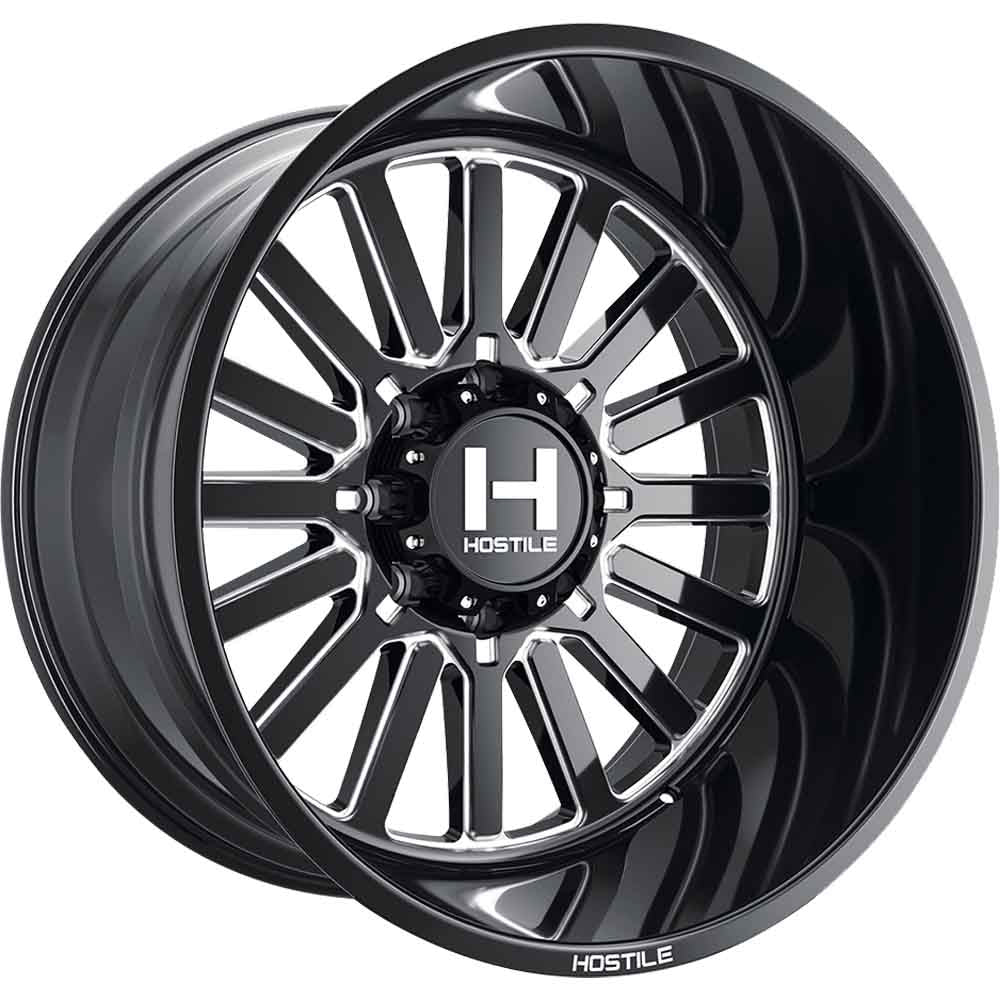 Hostile H127 Black Milled Wheel