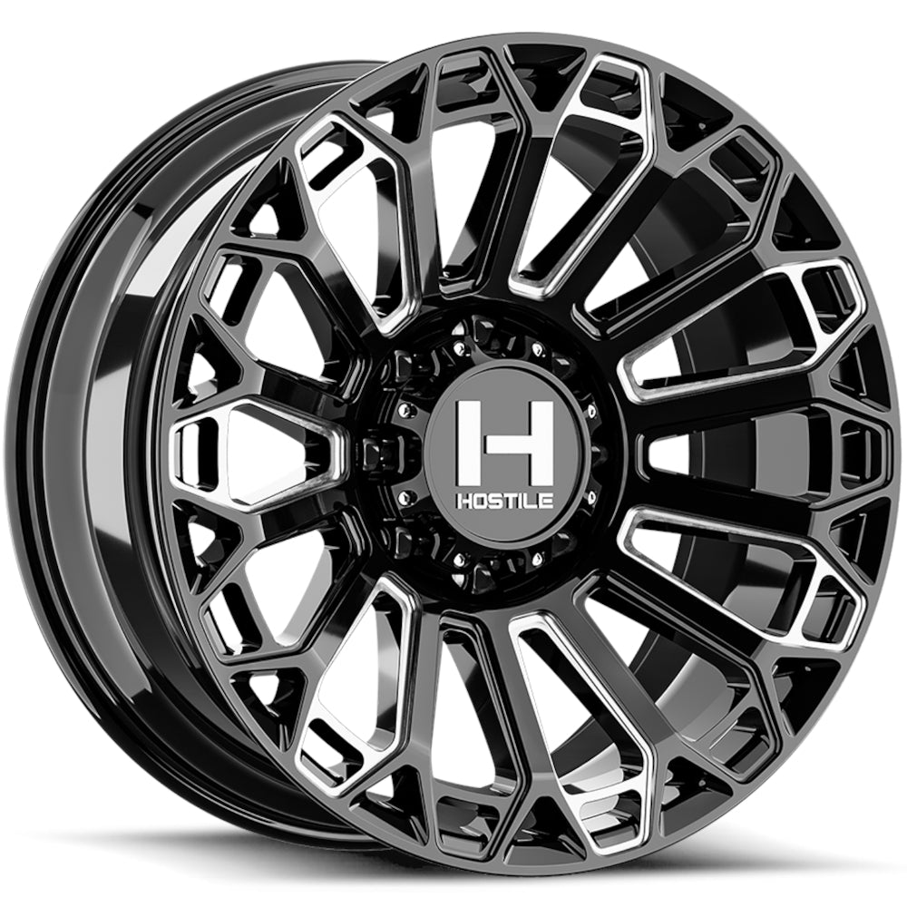 Hostile Warrior Black Milled Wheel