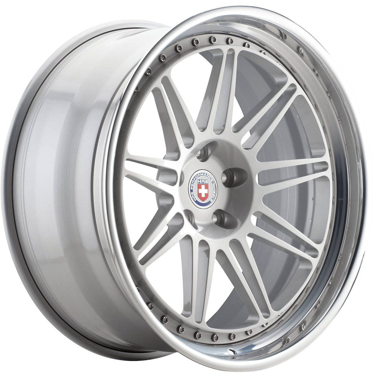 HRE 301 Silver Polished Wheel