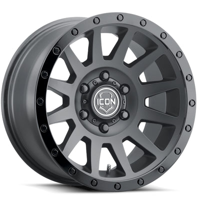 Icon Alloys Compression Black Wheel