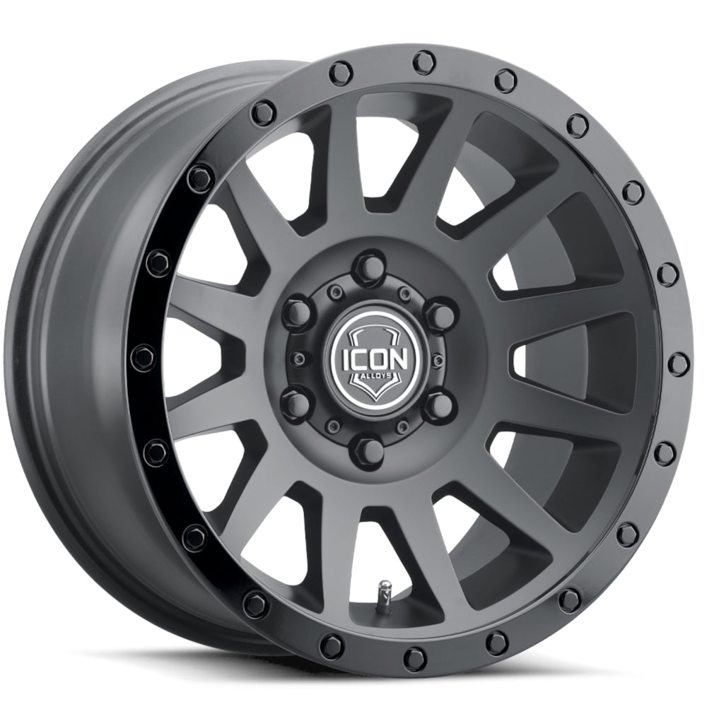 Icon Alloys Compression Black Wheel
