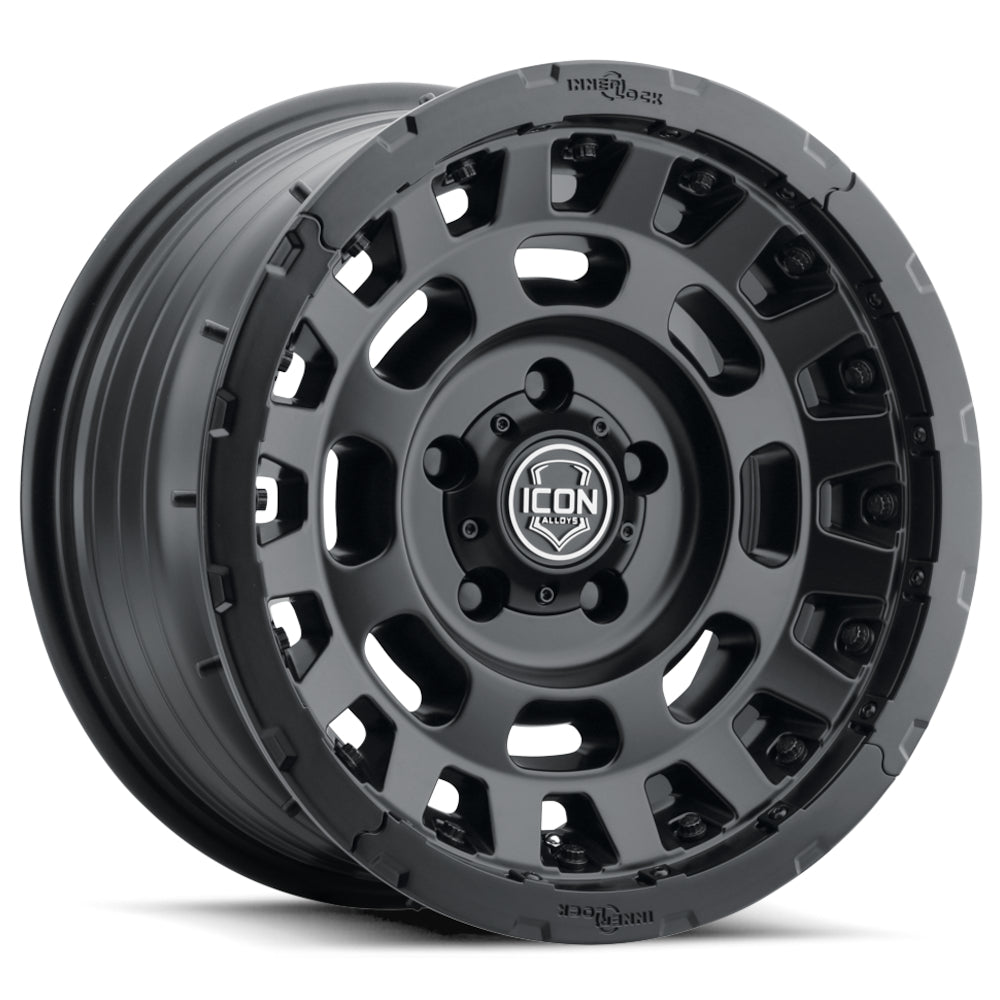 Icon Alloys Hammer Pro Satin Black Wheel