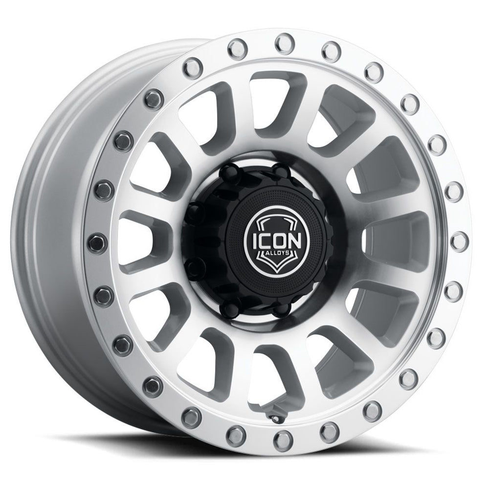 Icon Alloys Hulse Silver Machined Wheel