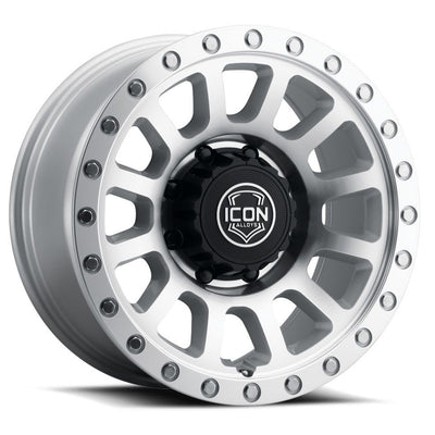 Icon Alloys Hulse Silver Machined Wheel