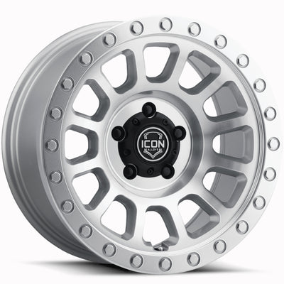 Icon Alloys Hulse Silver Machined Wheel