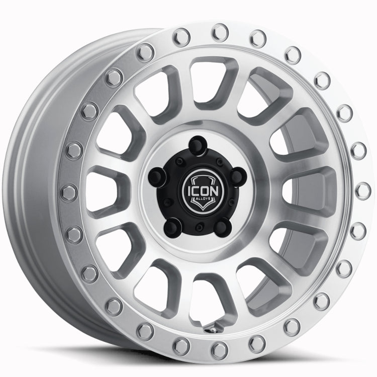 Icon Alloys Hulse Silver Machined Wheel