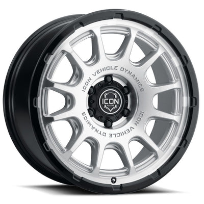 Icon Alloys Rancho Silver Machined Wheel