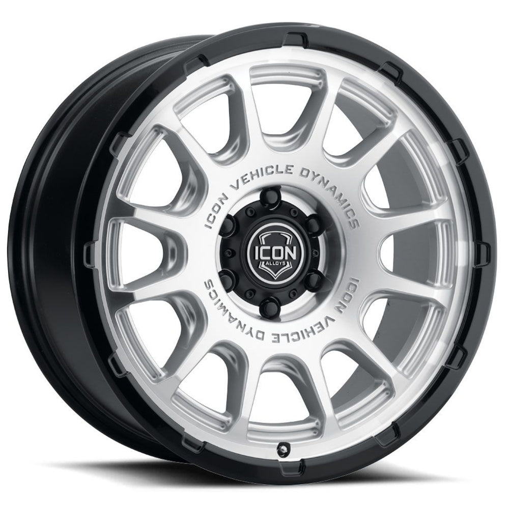 Icon Alloys Rancho Silver Machined Wheel