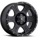 Icon Alloys Shield Satin Black Wheel