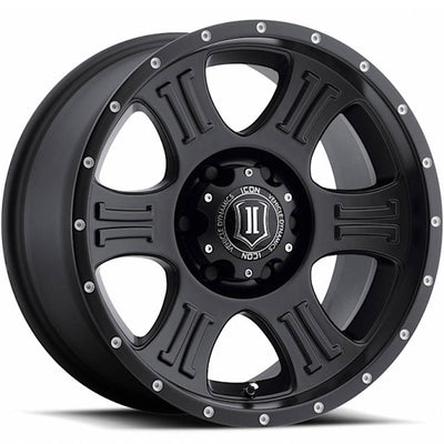 Icon Alloys Shield Satin Black Wheel