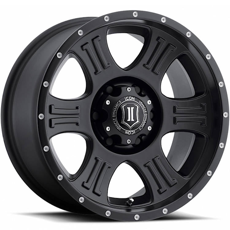 Icon Alloys Shield Satin Black Wheel