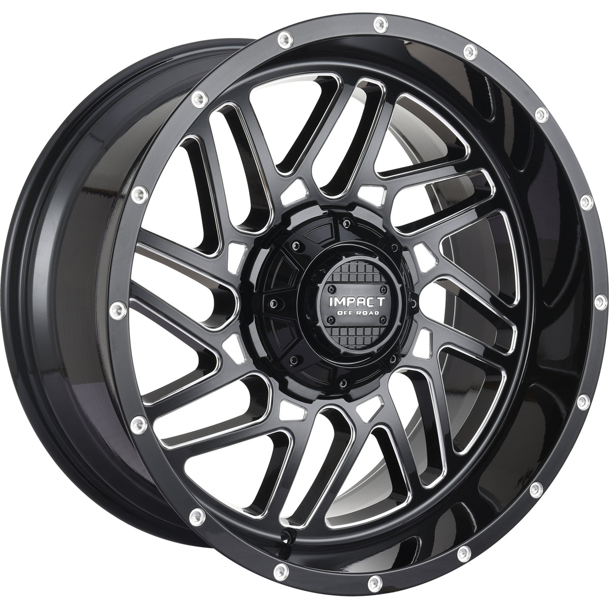 Impact Offroad 808 Black Milled Wheel