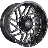 Impact Offroad 808 Black Milled Wheel