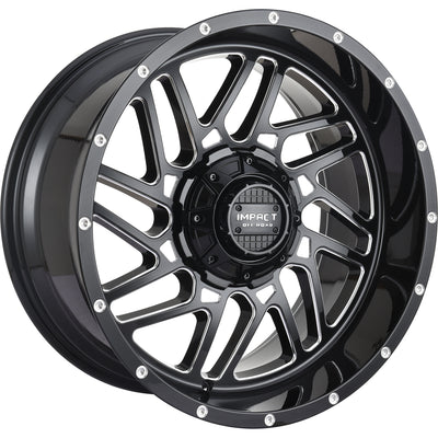 Impact Offroad 808 Black Milled Wheel