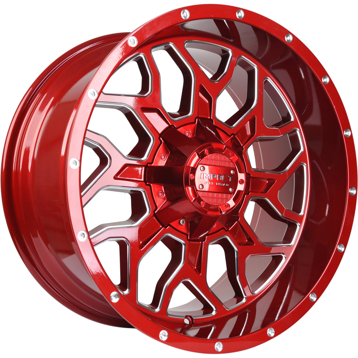 Impact Offroad 813 Red Milled Wheel