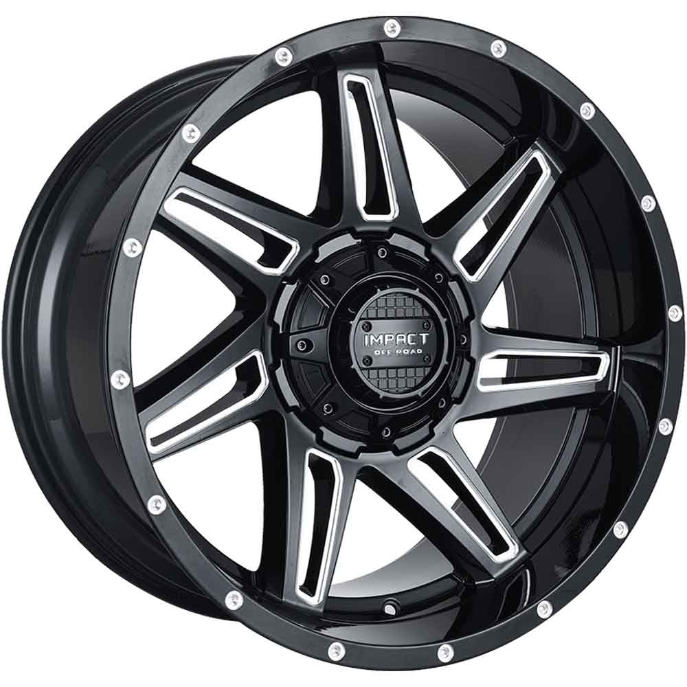 Impact Offroad 820 Black Milled Wheel