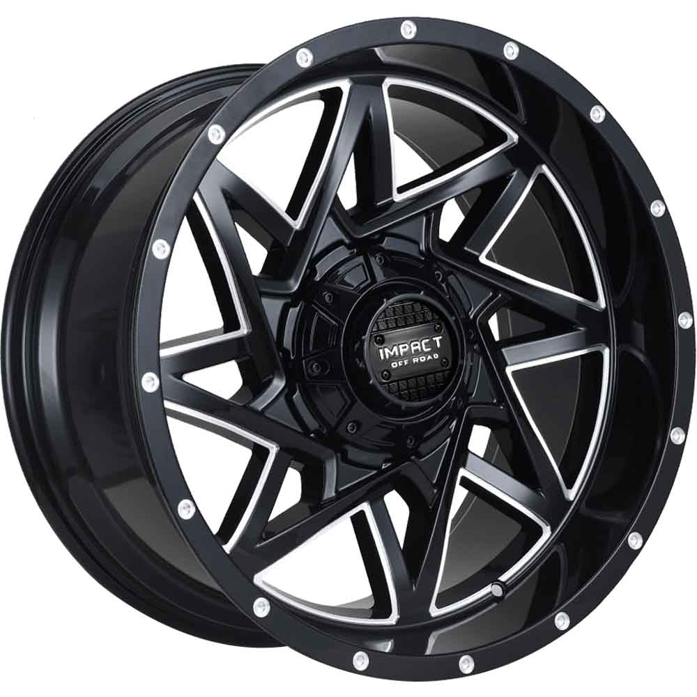 Impact Offroad 821 Black Milled Wheel