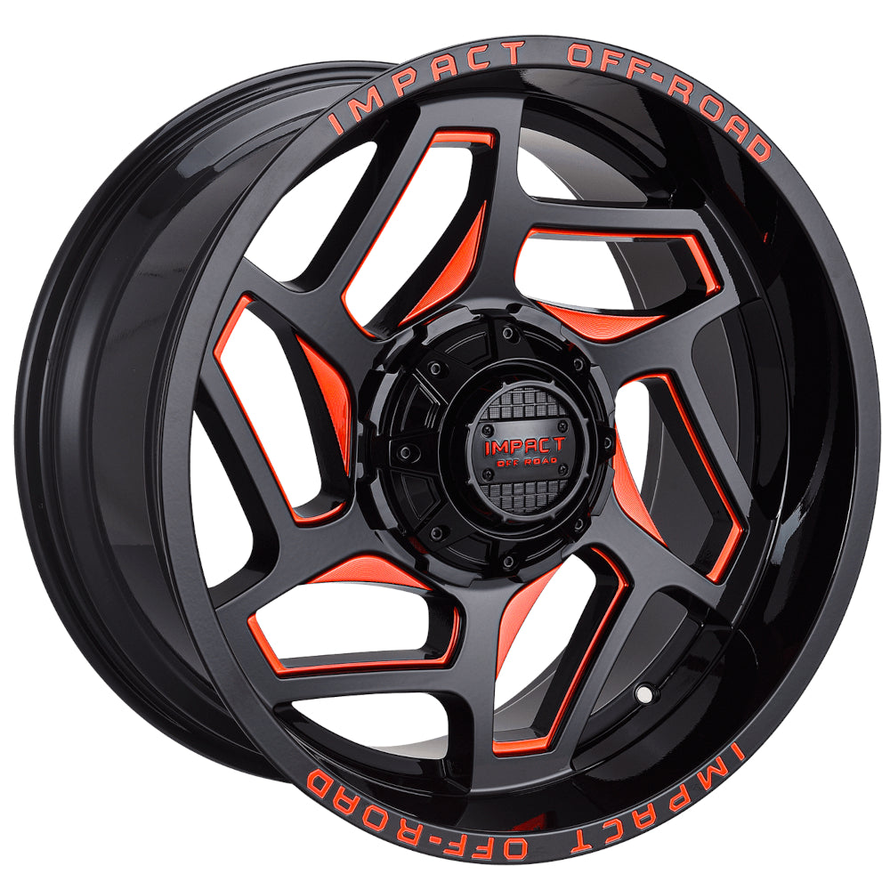 Impact Offroad 826 Black Red Milled Wheel