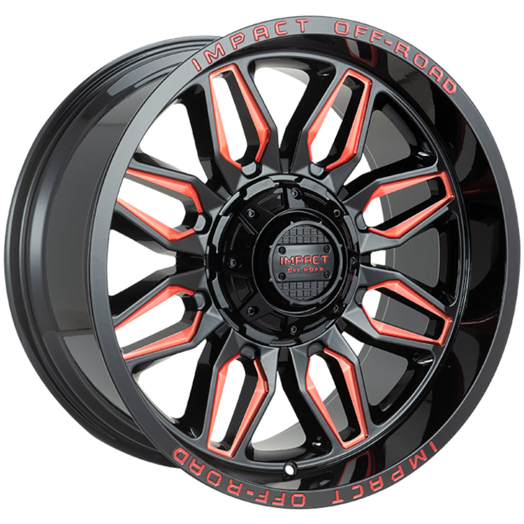 Impact Offroad 827 Black Red Milled Wheel