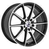Impact Racing 503 Black Machined Wheel