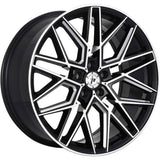 Impact Racing 602 Black Machined Wheel