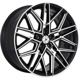 Impact Racing 602 Black Machined Wheel
